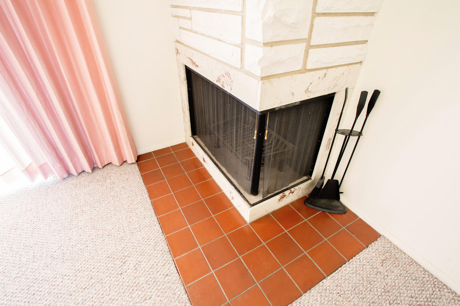 A 1960s fireplace surround